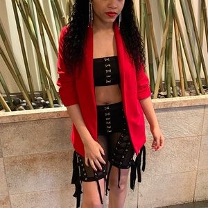 fashion nova red blazer